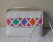 Hot Pink Purse 90s Purse Orange Purse 90s Party 90s Colorblock Purse 90s Accessories Small Purse Wallet 90s Wallet Casual Purse Thin Purse