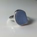 Sea Glass Ring, Sea Glass Jewelry, Sterling Silver, Ocean Jewelry, Sea Glass, Beach Jewelry, Baby Blue, Cornflower