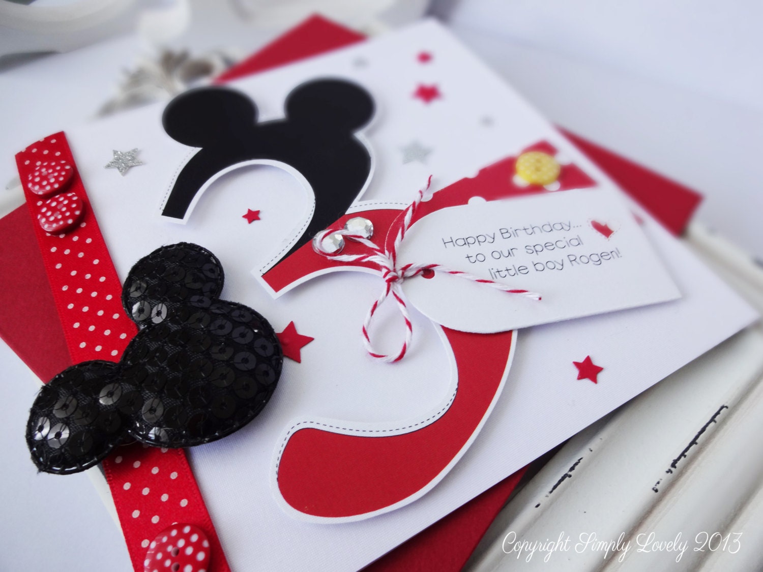 Mickey Birthday Card.