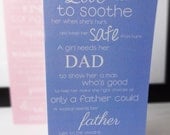 Beautiful 'Word' Card for Dad.