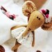 Artist Teddy Elephant -Elli - Friend of Teddy Bear - Dressed elephant - Collectible miniature toy - OOAK Elephant