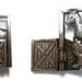 Articulated horse with colt in stall pewter brooch, small and finely etched, adorable