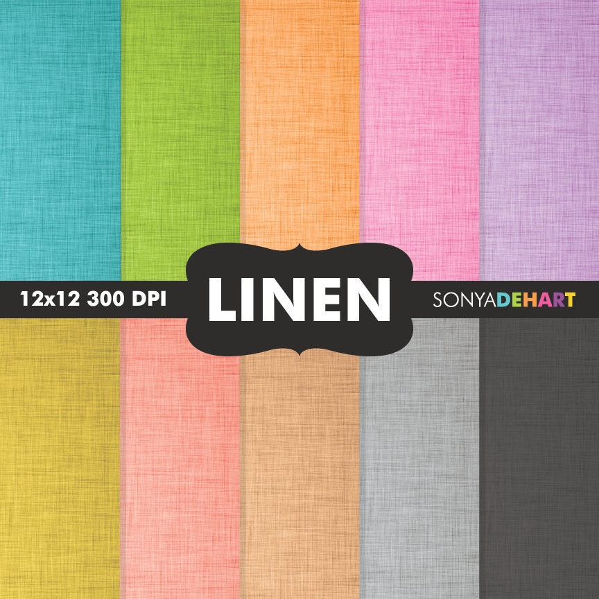 50% Off SALE Digital Paper Pack Linen Textures Linens Patterns Instant Download Il_170x135