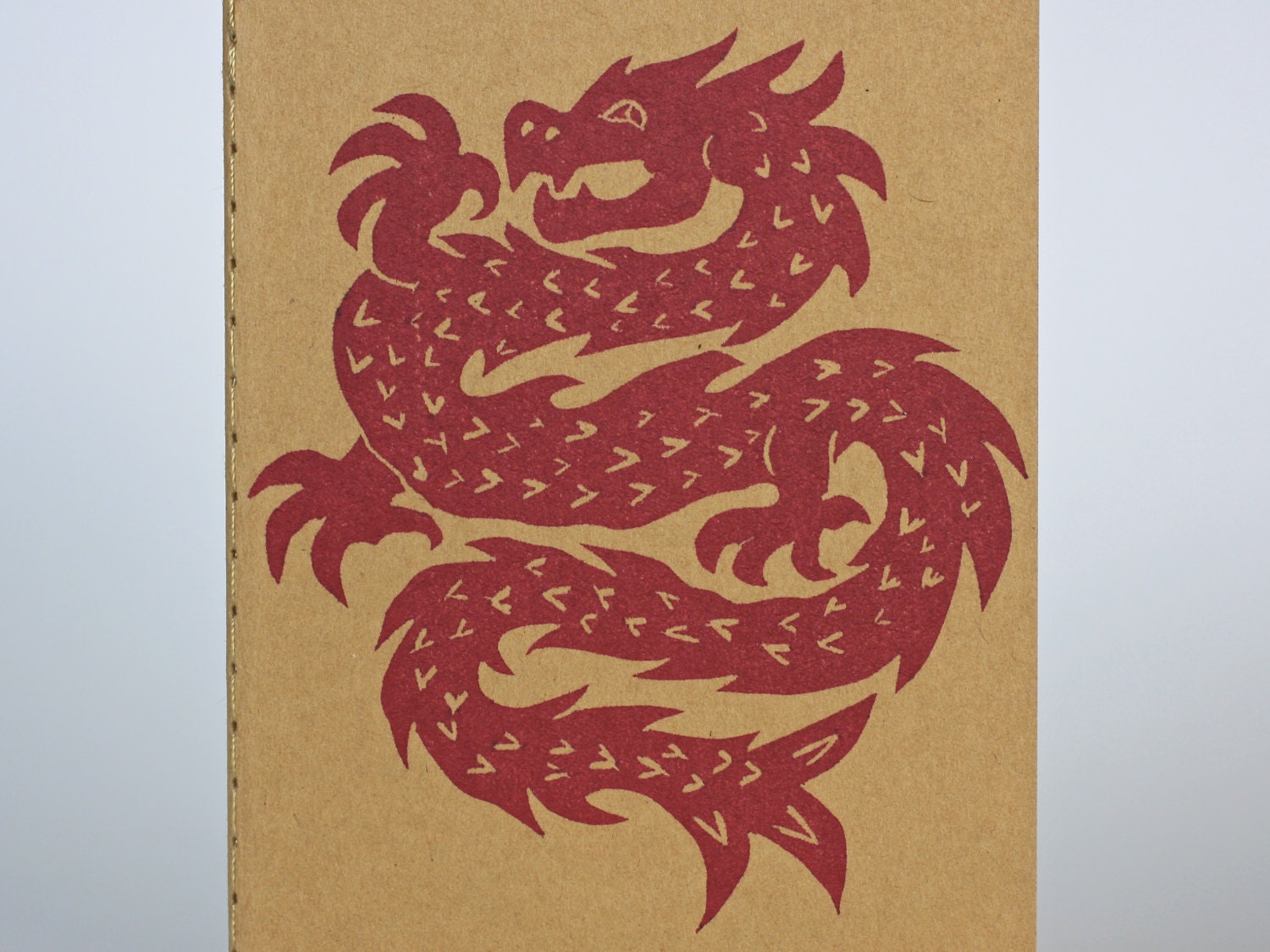 Red Dragon Moleskine Travel Journal - smaug, green dragon, basilisk, serpent, Chineese Dragon. moleskin