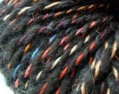 Mesa Sunset -  handspun Navajo Churro yarn - 202 yards 7 oz - natural chocolate brown worsted or aran weight -