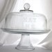 Eat Me cake stand from Alice in Wonderland, Etched glass cake pedestal with dome, hand engraved