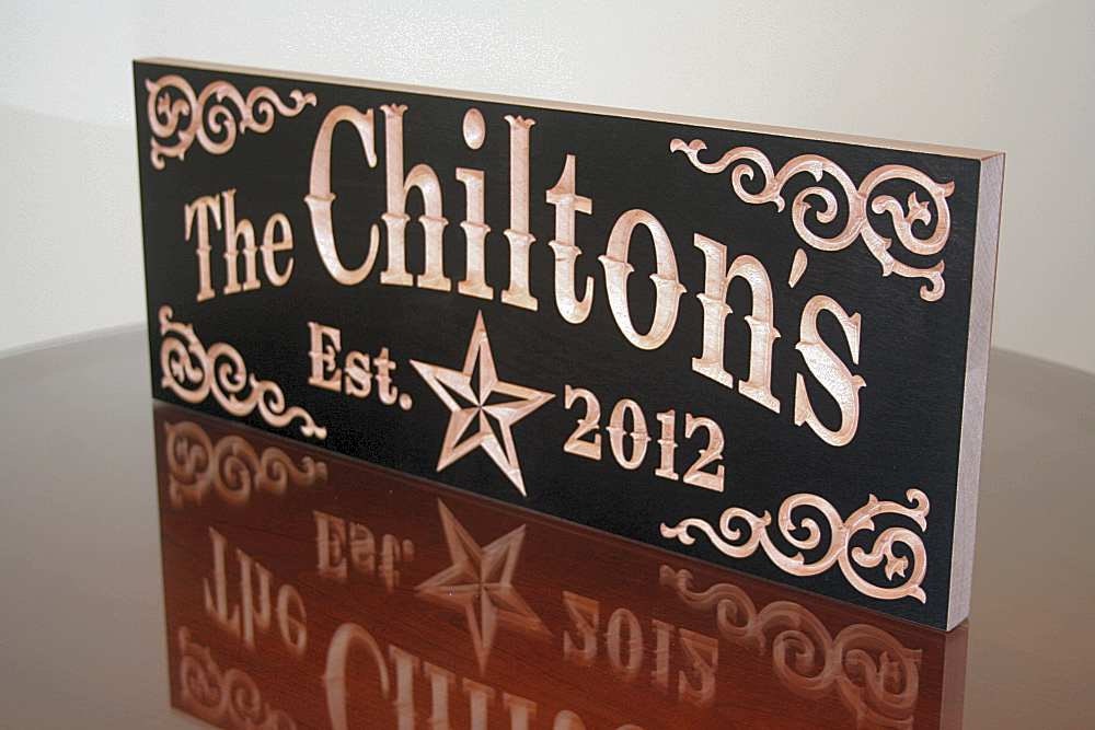 Marriage Sign: Name Sign  Wood Signs Business Sign Established Date Pub Sign Wedding Gift Personalized Custom Wood Signs Family Name 7x18 SH