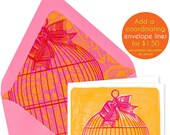 Envelope Liner - Coordinates with QUEEN of the CAGE greeting card