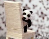 Sweet needle felted Panda bear.
