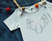 baby ONESIE - LOVE ANTLERS
