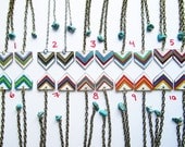 Chevron Earring Collection - Pick Your Pair -  Shrink Plastic, Boho, Hippie, Geometric, Long, Chain, Wearable Art