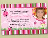 Photo Personalised Ladybird Ladybug Birthday Invitations - You Print Il_170x135