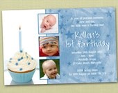 Photo Personalised Cupcake Birthday Invitations - You Print Il_170x135