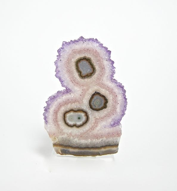 Amethyst Crystal Stalactite Polished Slice Uruguay Very Nice
