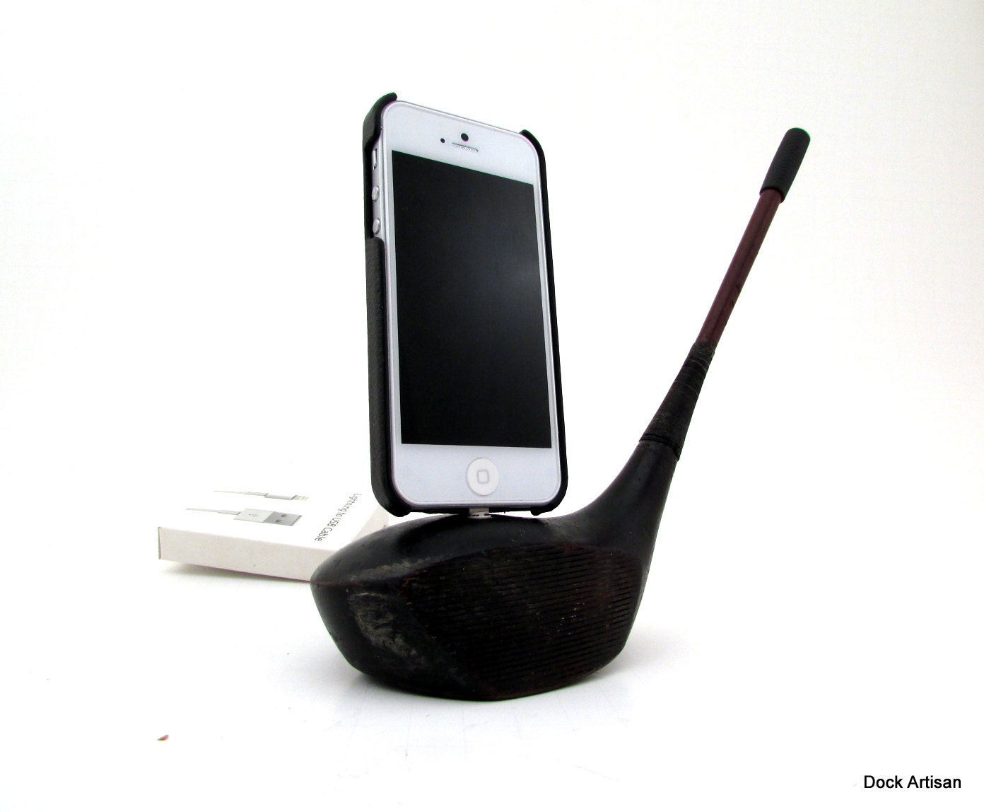 Vintage Wooden Golf Club iPhone 5 Dock
