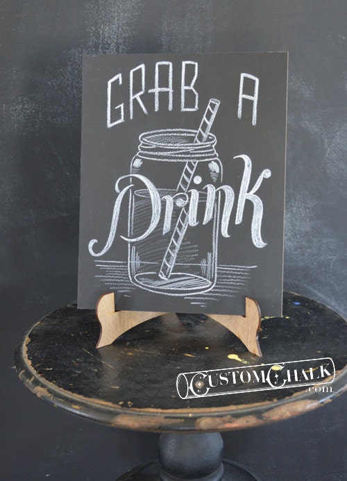 Chalkboard or Sign Easel - ships and stores flat