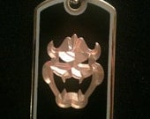 Super Mario Bros Bowser Dog Tag Necklace
