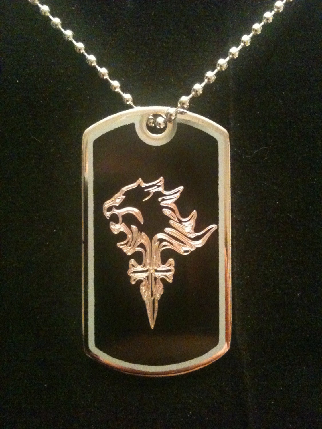 Final Fantasy Squall Leonhart Griever Dog Tag Necklace
