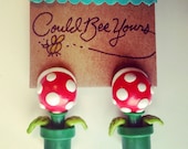 Ear Biting Piranha Plant Super Mario Nintendo Earrings