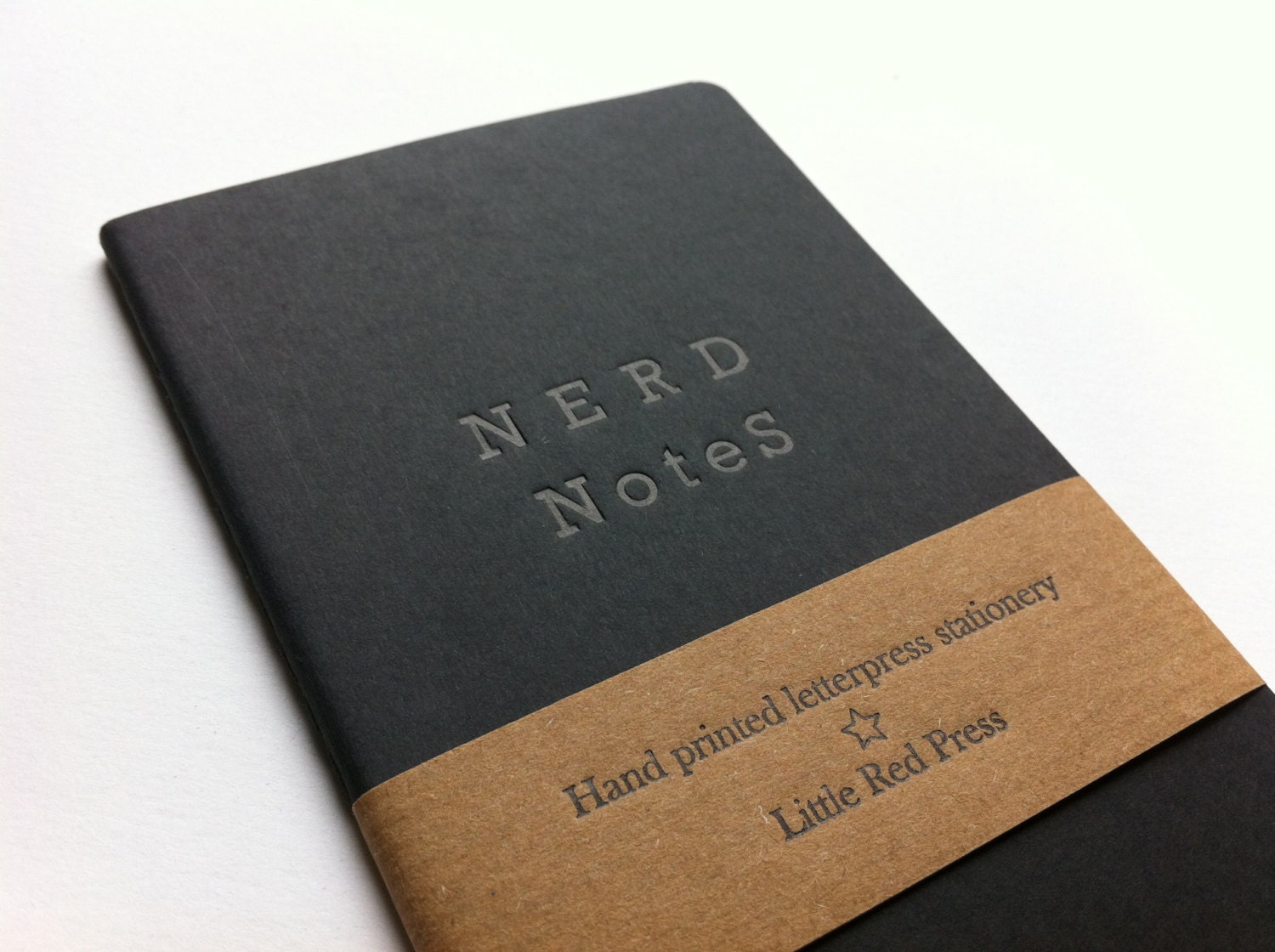 Nerd Notes - Letterpress Printed Moleskine Cahier (black)