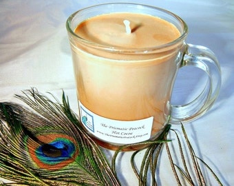 Hand Poured Hot Cocoa Scented Soy Candle in Glass Mug