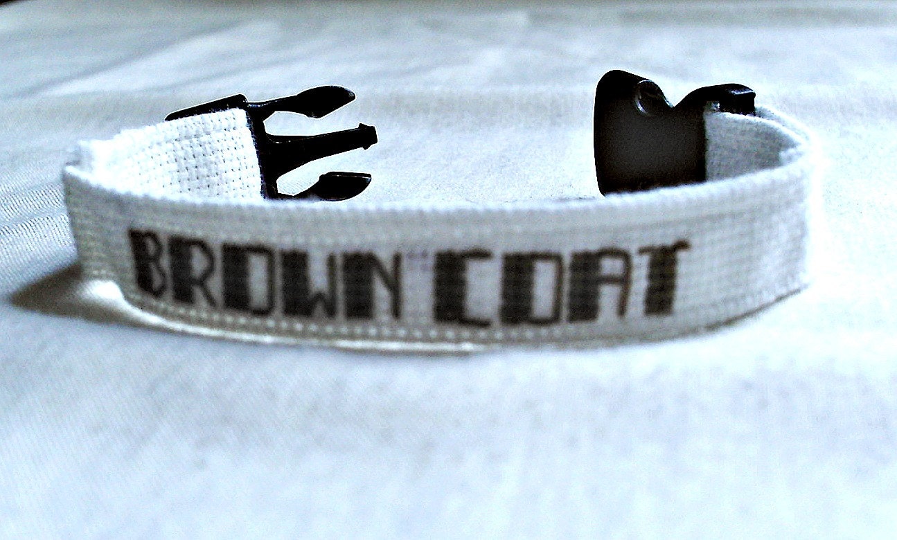 Brown Coat Bracelet Cross Stitch Wrist Cuff Jewelry