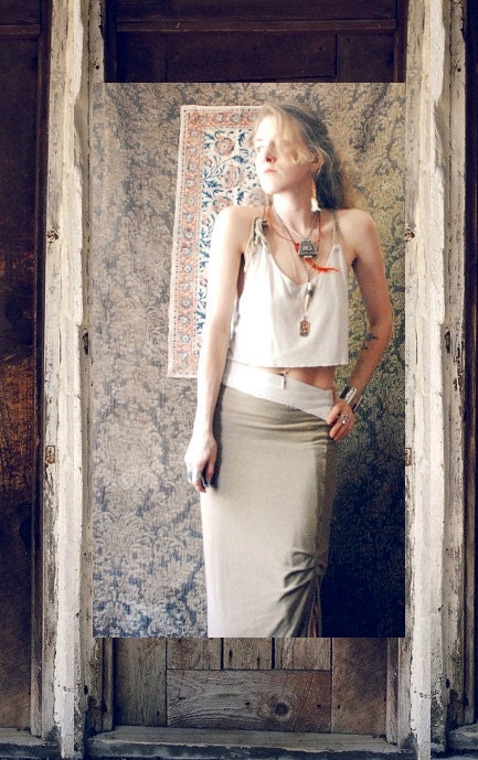 gaia crop top. organic bamboo hemp blend. hand dyed colors. 'made to order'