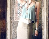 gaia crop top. organic bamboo hemp blend. hand dyed colors. 'made to order'