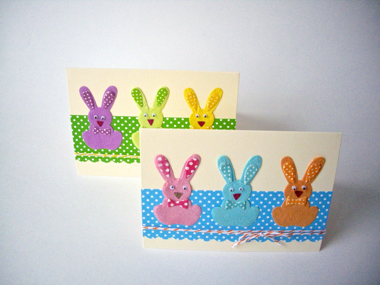easter bunny card, easter card, happy easter card, 3 bunnies card, rabbit card, fun easter card