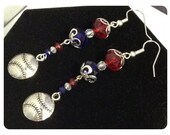 Baseball Charm Earrings