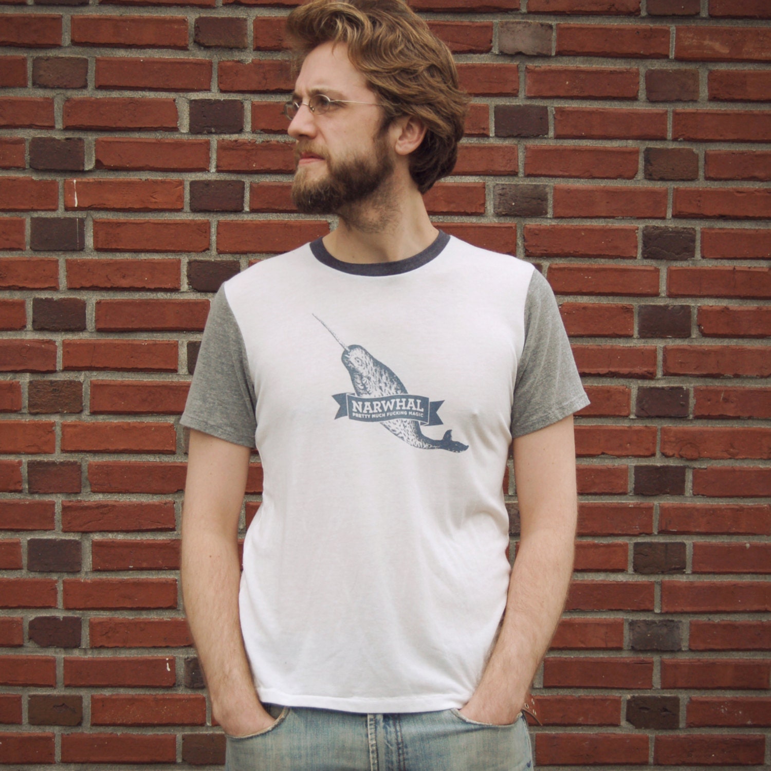 Narwhal Color Block Tee