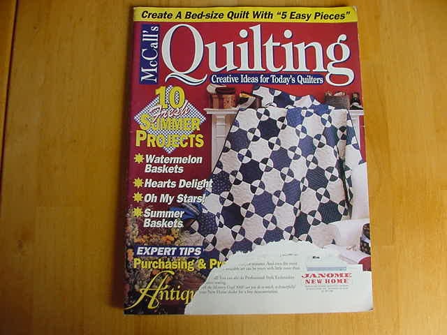 Vintage McCalls Quilting Magazine, August 1996, Vol. 3, No. 4, Quilt, Back Issue