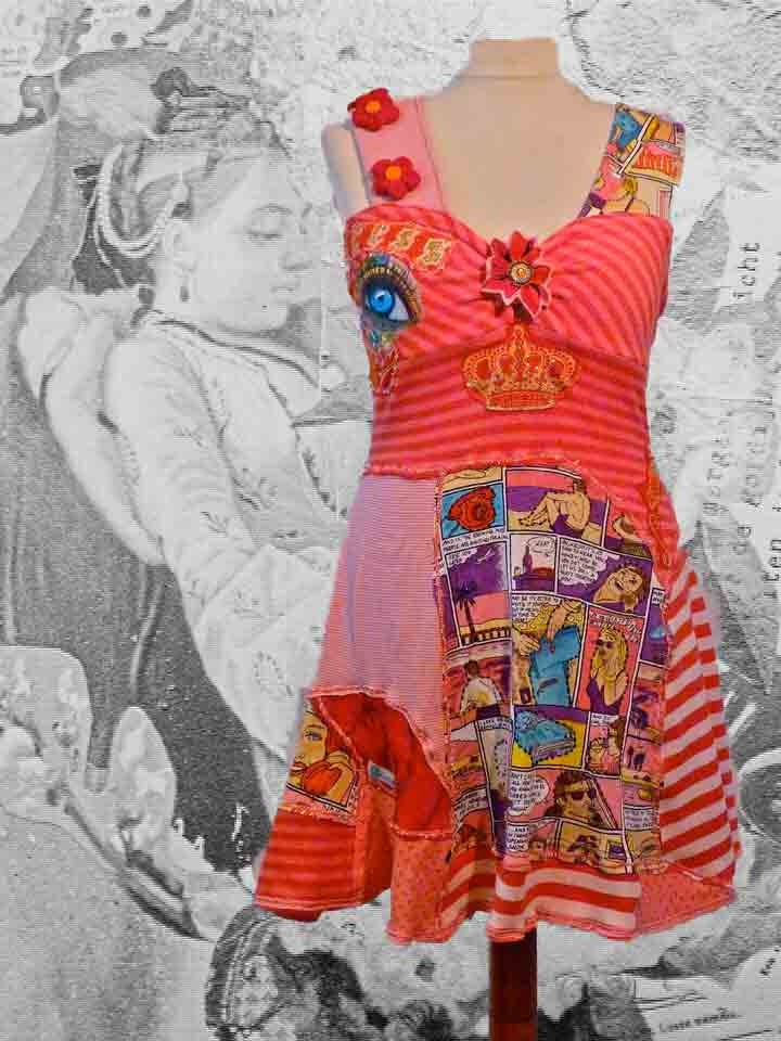Dress Comics made of existing materials