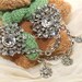 Glass Crystal Rhinestone Wedding Bridal Hair Flower Sweater Chain Guard Alligator Clips
