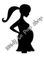 Pregnant Silhouette Digital File for PERSONAL USE ONLY