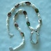 Abalone Silver Freshwater Pearl Statement Necklace, Beautiful and Elegant, Unique OOAK, Beaded