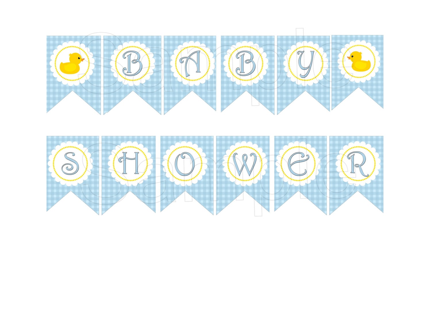 Diy Baby Shower Banner Template