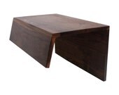 Angled Couch Arm Wrap - SOLID WOOD custom arm drink rest laptop table for ANGLED arm sofa