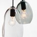 Bubble Hand Blown Glass Industrial Pendant- Petite