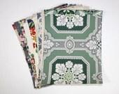 Vintage Wallpaper Sample Collage Pack (12 Sheets, 8 1/2 in. x 10 1/2 in.)