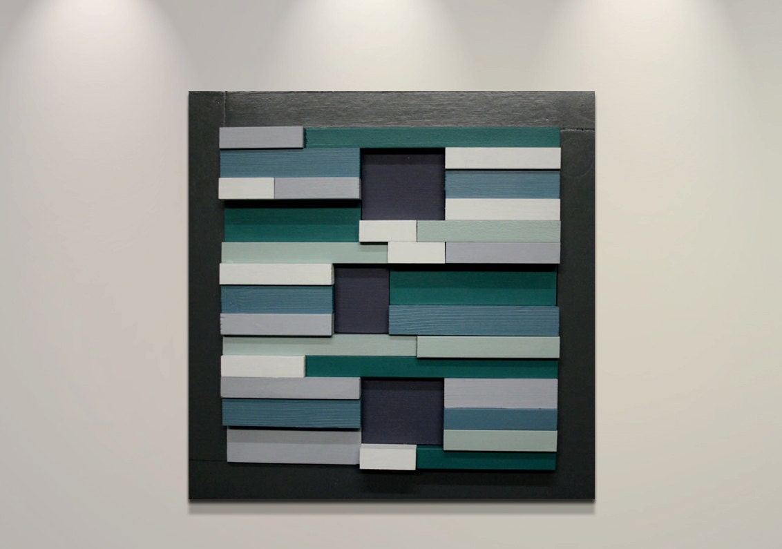 Spring Sale, 31% Off: Urban Contemporary Home Decor - 15"x15"x2" - Modern Wooden Wall Art - Quality Modern Wood Sculpture