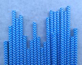 Chevron Paper Straws, Bright Blue, 50 Pack, Baby Shower Wedding Chevrons Il_170x135