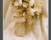 LAUREL - Champagne / Ivory Brooch Bridal Bouquet - LAUREL
