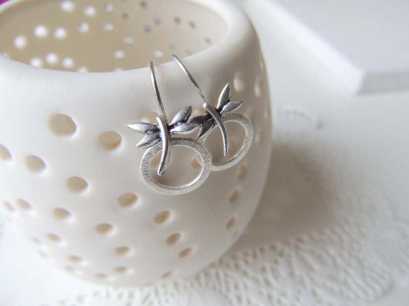 Earrings: dragonfly