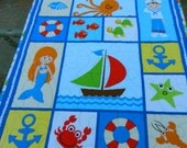 Nautical Baby quilts Custom Made Nautical motif