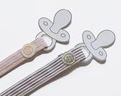 Striped Pacifier Clip by Titou & Lili