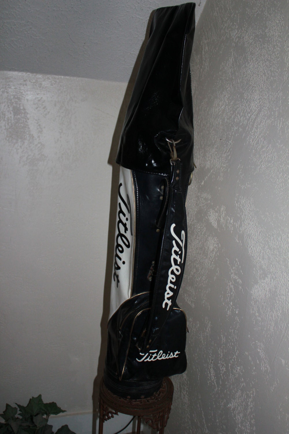 Titleist Golf Bag Leather Vintage Golf Bag by VintageTimeandLife