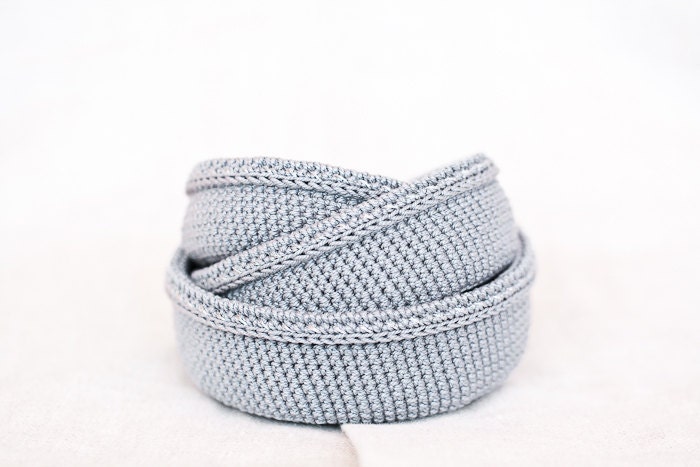 Crochet baskets. Organizer containers. Nesting bowls. Gray blue, silver. Storage Basket Organizer. Eco-Friendly