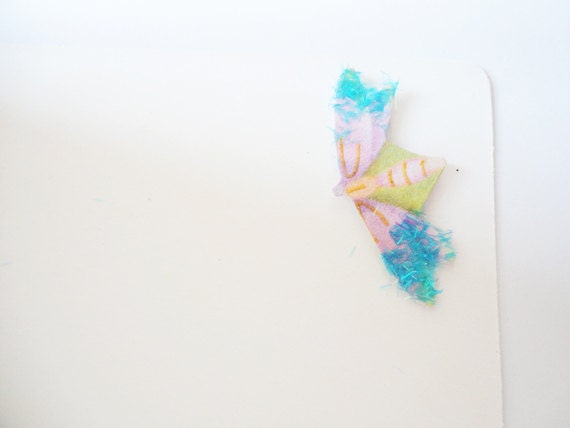 Butterfly Fairy Card, Purple Glitter Sparkle Fantasy Magic