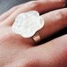 Pearlised Button Ring Fairy Glitter Sparkle